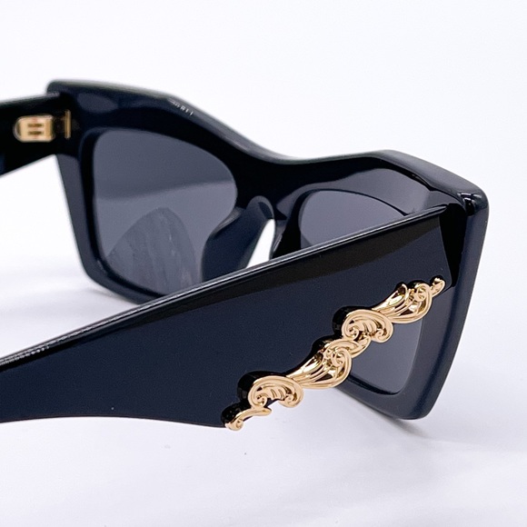 NEW DOLCE&GABBANA DG4435 501/87 WOMEN SUNGLASSES D&G DG 4435 BLACK EYEWEAR - Picture 8 of 11